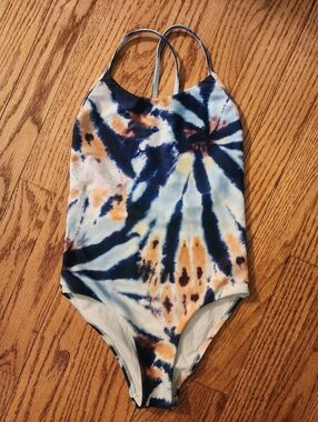 Molo Tie-Dye One-Piece Swimsuit, Girls 8